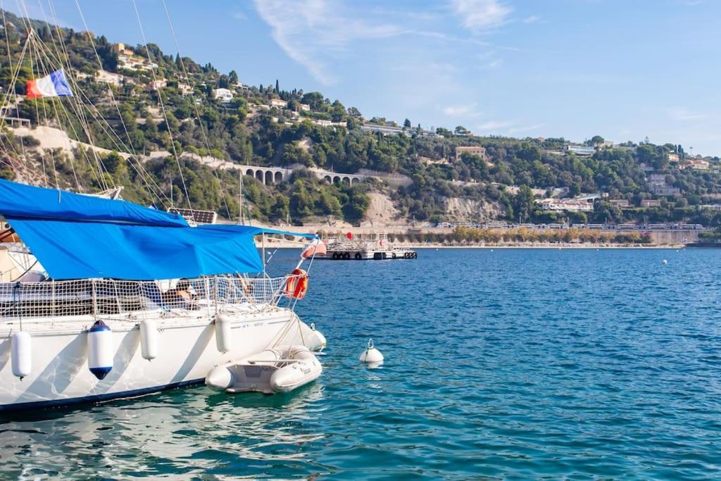 #40 Bright Sea View Suite For 6 2Mins Walk Port & Sea Villefranche-sur-Mer Extérieur photo