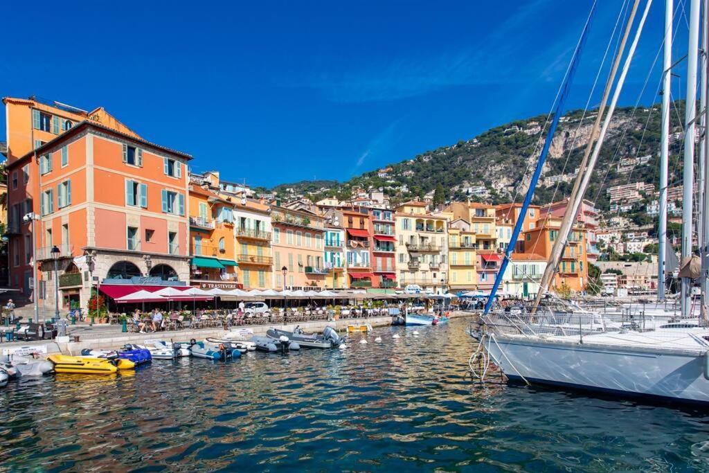 #40 Bright Sea View Suite For 6 2Mins Walk Port & Sea Villefranche-sur-Mer Extérieur photo