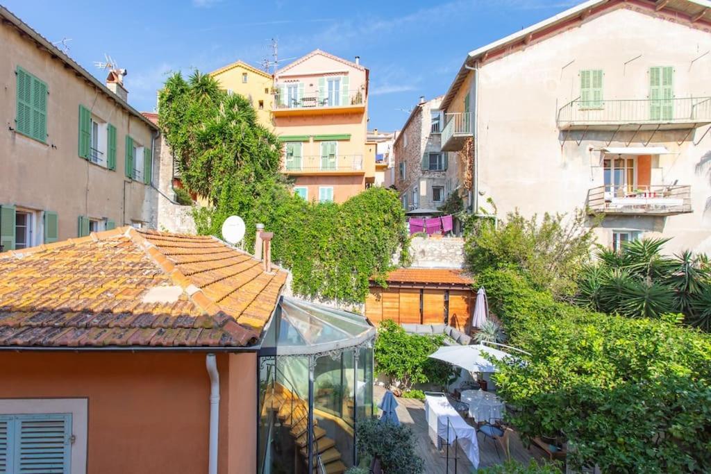 #40 Bright Sea View Suite For 6 2Mins Walk Port & Sea Villefranche-sur-Mer Extérieur photo